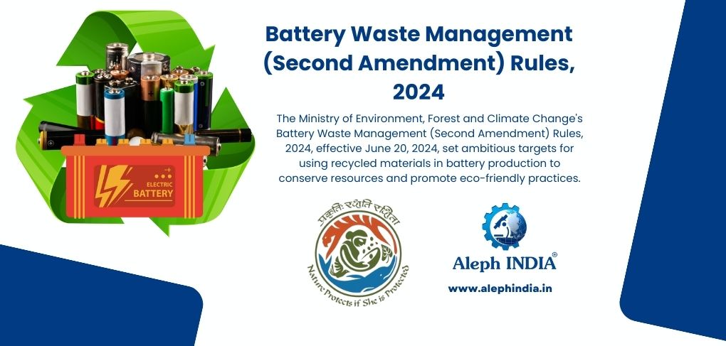 Battery Waste Management (Second Amendment) Rules, 2024