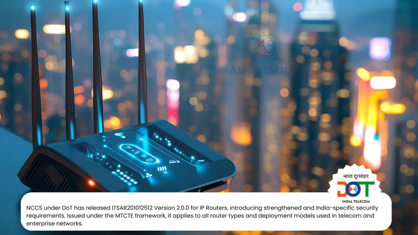NCCS Releases Updated ITSAR for IP Routers – Version 2.0.0 (Effective 01 December 2025)