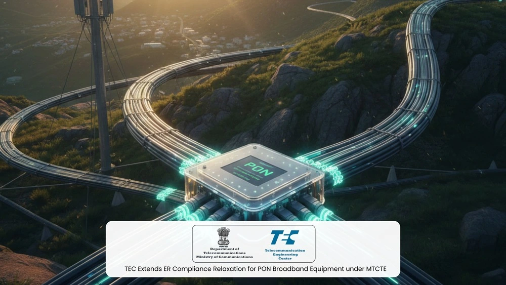 TEC MTCTE Update: Relaxation in ER Compliance for PON Family of Broadband Equipment Till 30 June 2026